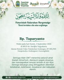 PEMKAL HARGOMULYO TURUT BERDUKA CITA ATAS WAFATNTA BP. TUPARYANTO (PADUKUHAN GEDANGAN)
